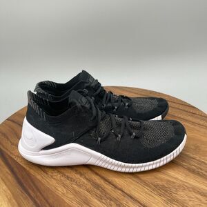 Nike Free TR Flyknit 3 Shoes Womens Size 8 Black Running Training Comfort